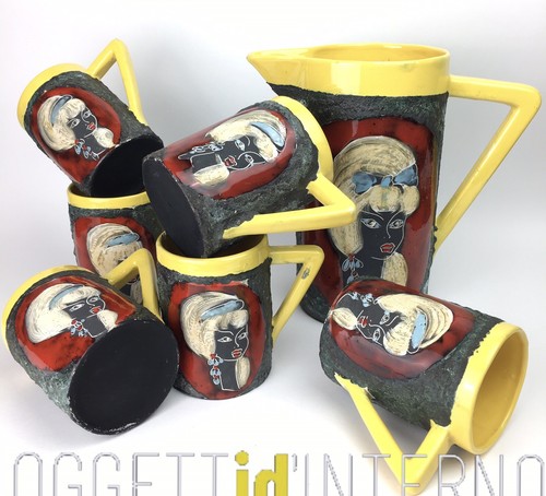 Set ceramic drink vintage - 🟨,