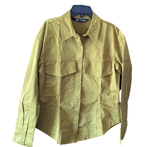 Camicia zara utility verde - camicia,