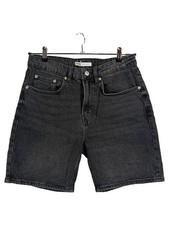 ZARA Jeans Shorts Uomo Nero