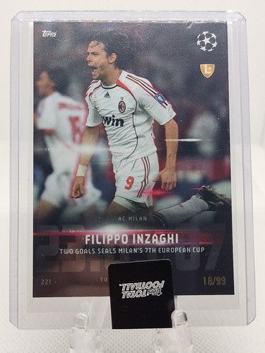 Card inzaghi milan 99 - milan, 18/99
