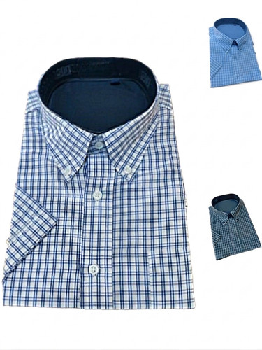 Camicia uomo quadretti mezza - uomo, a