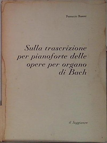 Busoni sulla trascrizione per - sulla,