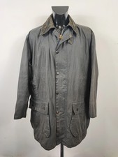 Barbour Uomo Border Blu cotone Cerato C44/112cm Man Navy Border Coat Large/Xl...