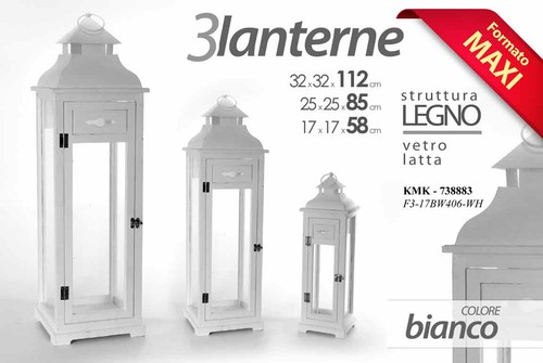 Pezzi maxi lanterna bianca - 3,
