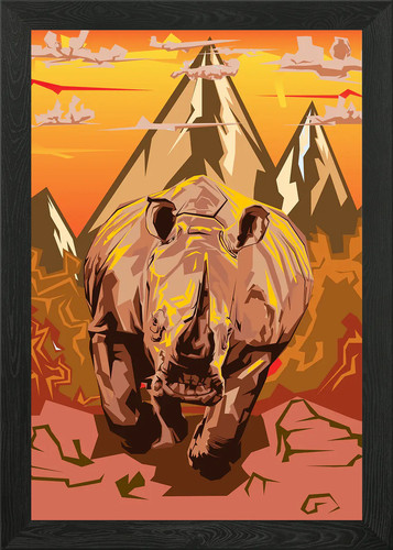Rinoceronte2 poster arte - rinoceronte2,