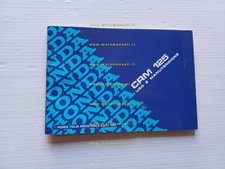 Honda CRM 125 1989 manuale uso manutenzione libretto originale ITALIANO