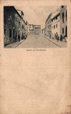 Grosseto Caldana saluti da , centro paese F. piccolo  spedita