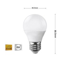 LED BULB 8W BALL BULBS WARM
