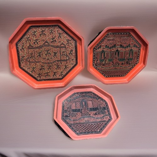 Set vassoi laccati stile - set,