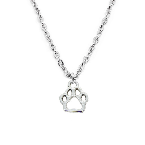 Collana con zampetta - collana, 13mm