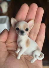 JXK Fluff Chihuahua Dog Figure