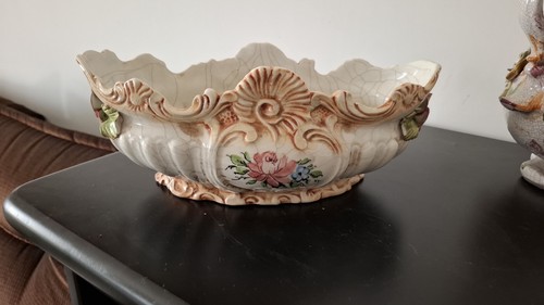 Centrotavola ovale ceramica