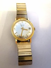 Cinturino flessibile Novus 17 Rubis Date swiss Incabloc 34 mm da uomo placcato oro ETA 2408