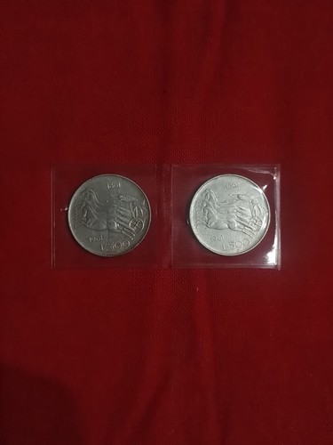 Lotto monete 500 - 2, lire
