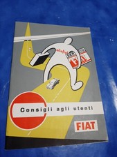 CONSIGLI AGLI UTENTI FIAT 1958