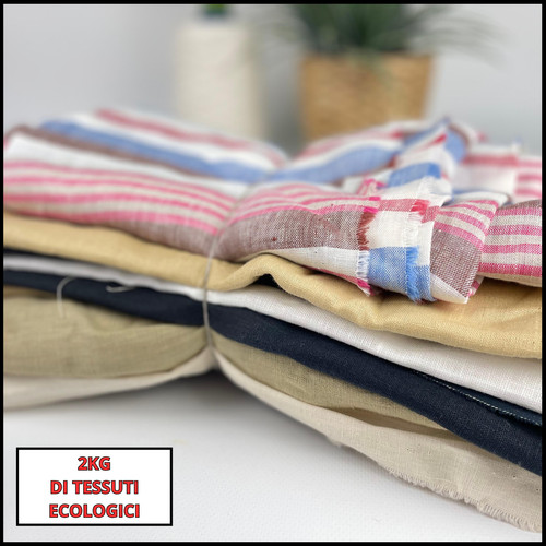 2kg scampoli tessuti stoffe - tessuti, e