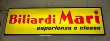 Insegna Luminosa Biliardi Mari anni 70 originale vintage rara