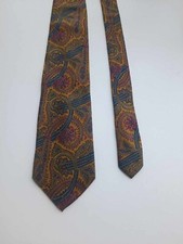 CRAVATTA MOSCHINO MILANO VERO VINTAGE SETA TIE SILK REINE SEIDE KRAWATTE
