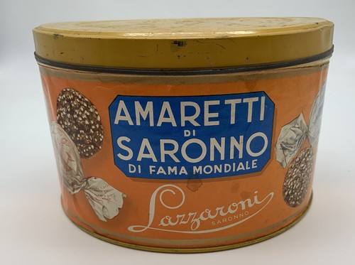 Scatola latta amaretti di - scatola, in