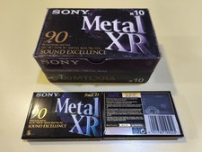 10 SONY Metal XR 90 Audio Cassette Tape Metal 