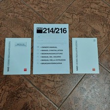 Manuale uso originale nad - manuale,
