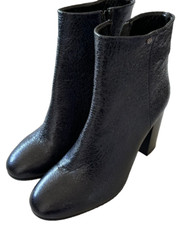 Stivaletti Tanca viola scuro pelle 39 scarpa interna pelle tacco 9,5 cm floter