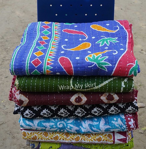 Trapunta kantha indiano - kantha, 10
