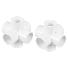 1.26" PVC Pipe Fittings, 2pcs