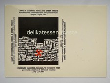 TRIESTE Risiera San Saba Spacal Carso filatelica Resistenza annullo cartolina *