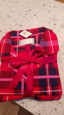Quadri/tartan rosso donna? Pigiama natalizio in cotone spazzolato XL 20/22 nuovo ed etichette
