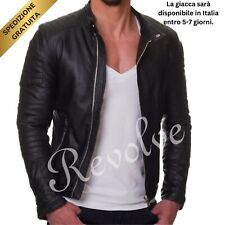 UOMO NERO GIUBBOTTO GIUBBINO