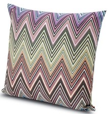 $540 Missoni Home Kew 20"x20" Cuscino Decorativo Lancio Chevron Turchese Italia