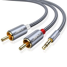 JSAUX Cavo RCA Jack 3,5mm a 2