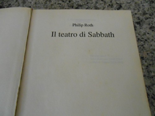Philip roth teatro - roth, di