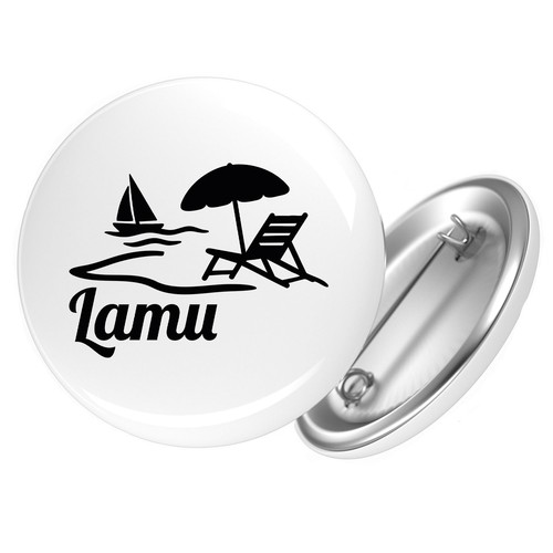 Button lamu motivo - lamu,