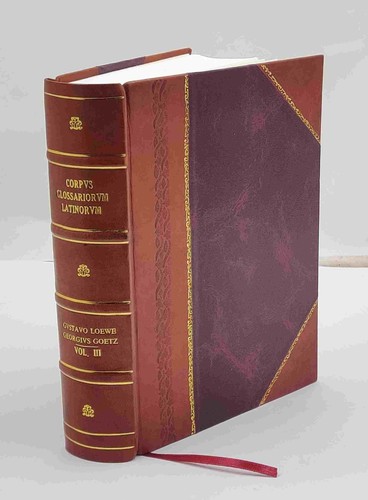 Corpus glossariorum latinorum