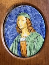 Targa in maiolica italiana
