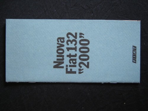 Depliant brochure fiat 132 - depliant,