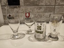 Lotto 4 bicchieri,boccali birra Forst  Poretti Carlsberg Spaten