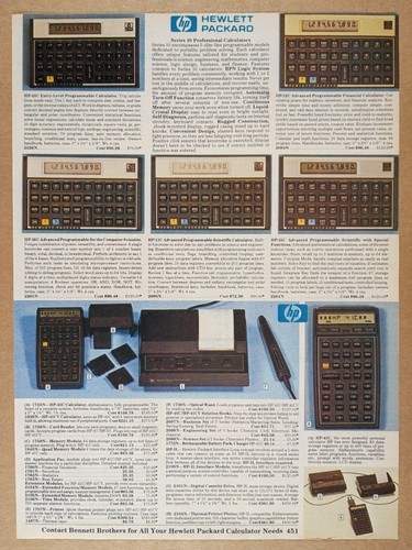 Calculators 41c 41cv - hp, 10c