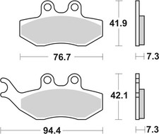 SBS Brake Pads Front For