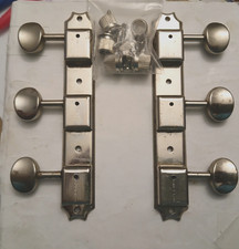 Piastra sintonizzatore Gotoh Deluxe 3L 3R stile vintage picchetti tuning nichel con hardware