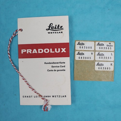 Leitz wetzlar pradolux - wetzlar,