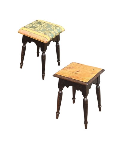 Sgabello legno sedute - legno,