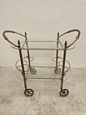 Raro Carrello vintage portavivande bar in ottone