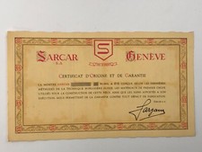 SARCAR GENEVE WATCH GARANTIE