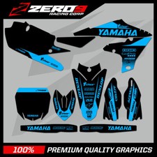 KIT GRAFICO YAMAHA MOTOCROSS MX DECALCOMANIE: YZ YZF 65 85 125 250 450 BLOCCO BLK/BLU