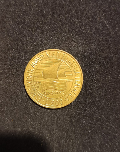 200 lire 1992 esposizione - lire,