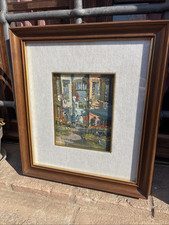 Dipinto Olio Silvani Stradina Capri Vintage 