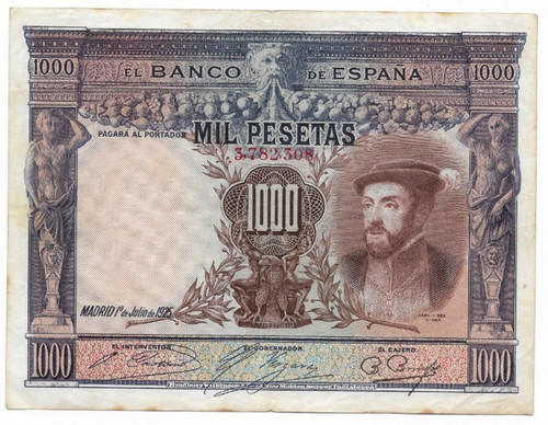 España 1000 pesetas carlos - espaÑa:,
